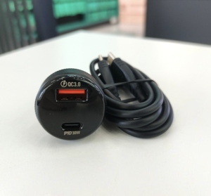ZCC4 48W PD QCデジタルスマートカーチャージャー携帯電話およびスマートウォッチ用5A出力付き高速USB-Cアダプター工場価格 - Product Image 2