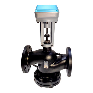 1/2'-8' 4-20mA Cast Iron <strong>Electric</strong> Regulating <strong>Valve</strong> Linear Actuator Control <strong>Valve</strong> Flange Power-off Reset <strong>PN16</strong> - Product Image 6