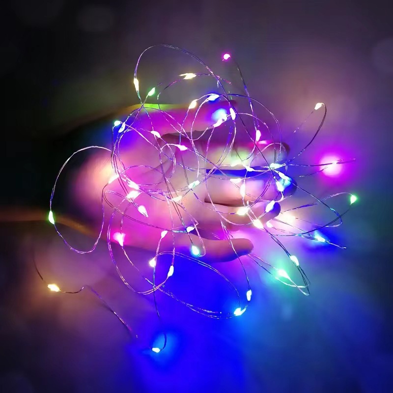 Lumière clignotante colorée de 2 m (avec épingle de sûreté)