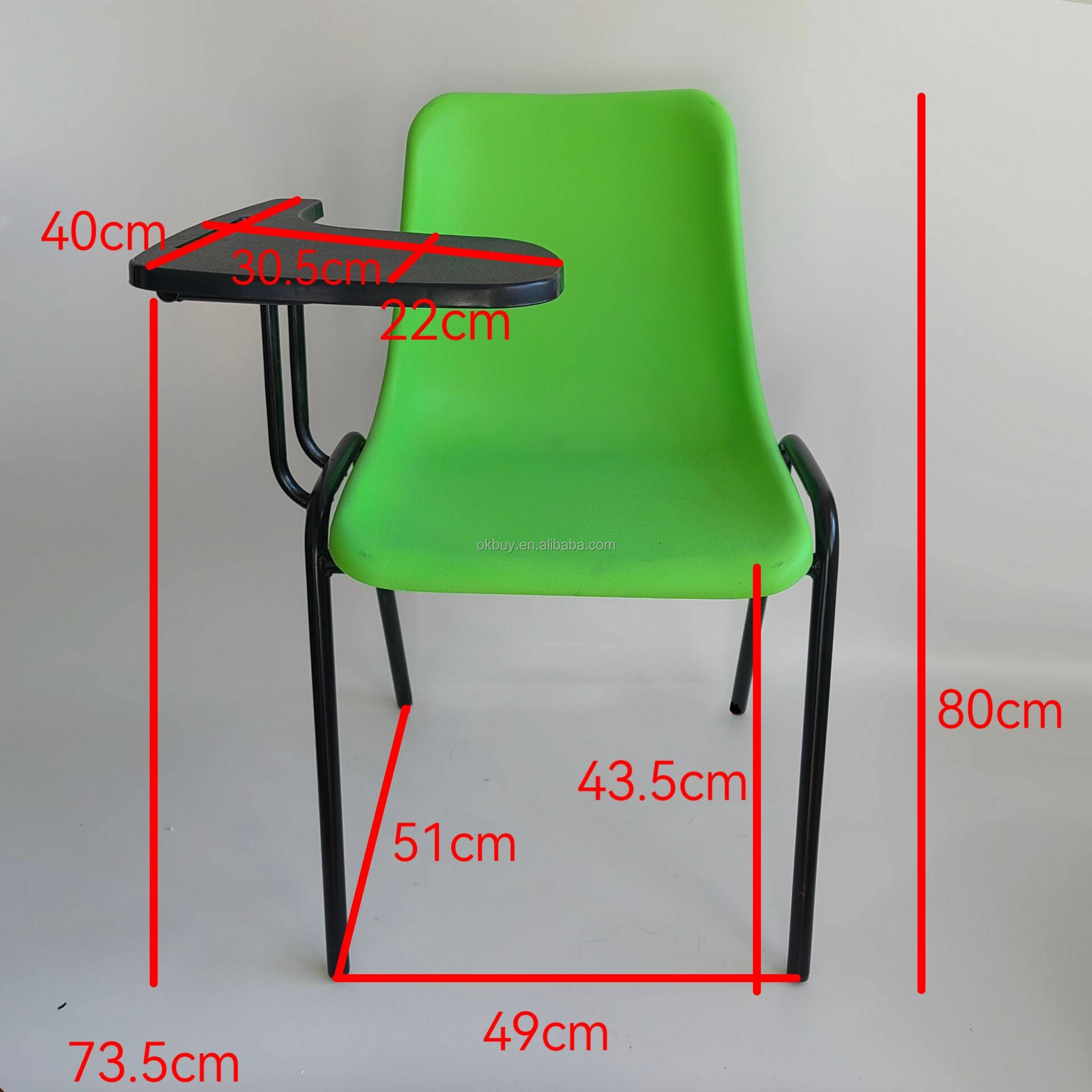 Chair with small tablet