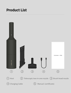 Youpin Shunzao Z1 Pro kablosuz çok amaçlı taşınabilir araba elektrikli süpürge 12000Pa elektrikli süpürge - Product Image 4