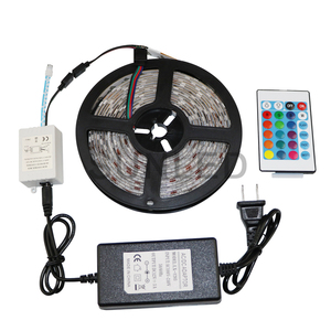 24 tuşlu denetleyici LED akıllı şerit ışıkları ile 60LED/M SMD 5050 RGB esnek ışık şeridi ile 12v ışık LED - Product Image 2