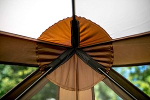 Шестиугольная сетчатая экранная палатка для кемпинга: переносное укрытие с противомоскитной сеткой - Product Image 5