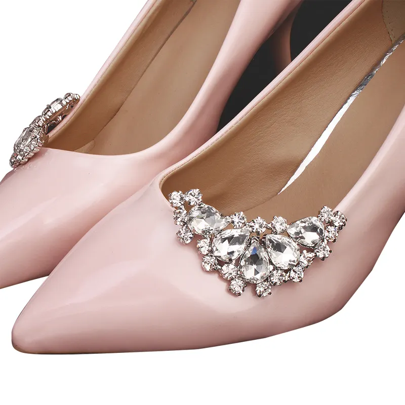 Hebilla de zapato con tachuelas de diamante, accesorios de decoración DIY, al por mayor, novedad