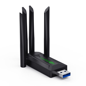 Двухдиапазонный USB Wi-Fi 1200 Мбит/с Адаптер 2,4 ГГц 5 ГГц Wi-Fi с 4 антенной ПК мини-компьютер 600 Мбит/с приемник сетевой карты - Product Image 4