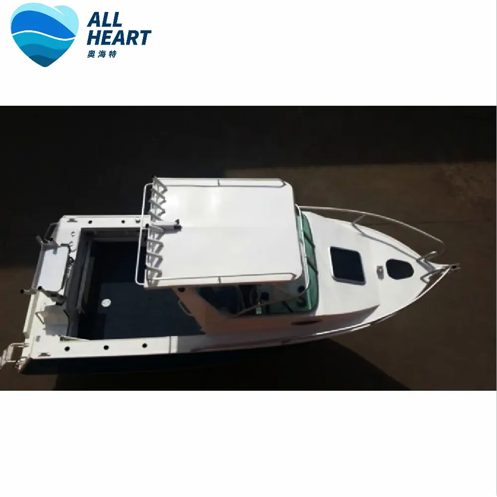 Barco de pesca de aluminio, bote de pesca de 22 pies