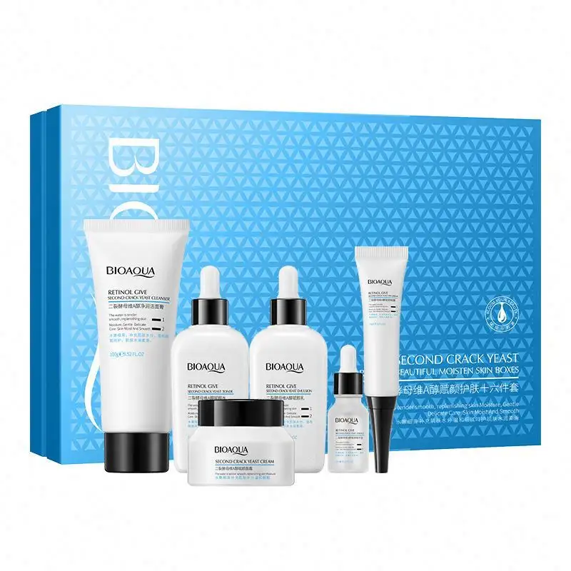 OEM Bioaqua private label Difibrolysed retinol organic natural skin care anti aging face care beauty whitening skin care set