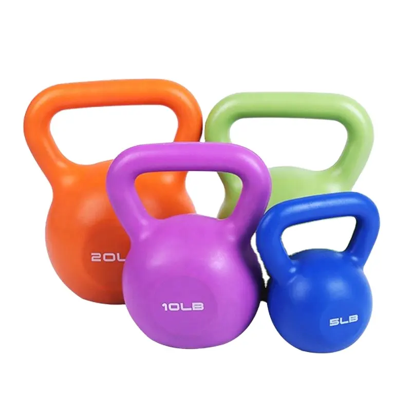 Mancuernas coloridas portátiles para hacer ejercicio, para baloncesto, gimnasio, Kettlebell, 10kg, 8kg, 16kg, gran oferta China