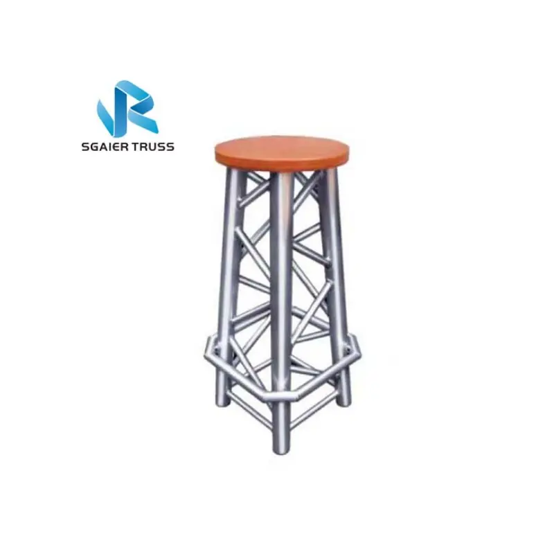 Truss de aluminio Haya maciza Muebles modernos Silla de mesa de Bar minimalista Silla de alta calidad