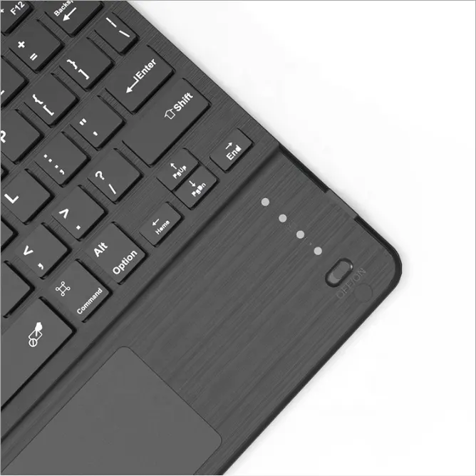 Teclado touchpad sem fio para ipad pro ipad 10.2 10.5 Mini dente azul francês colorido fino 2024 portátil