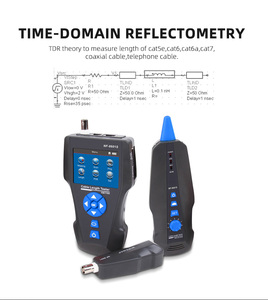 Probador de Cable Lan NF-8601S TDR, rastreador de Cable LCD multifuncional PING/POE, probador de longitud de Cable