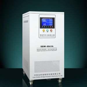 Regulador de voltaje de Respuesta Rápida 50KVA fuente de alimentación de voltaje de entrada estabilizador de voltaje CA 3 fases excelente salida para máquina CNC - Product Image 1
