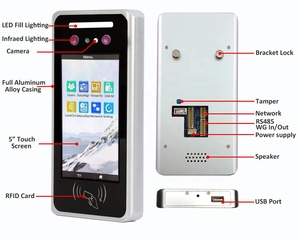 INJES Software Dynamische Gesicht Anerkennung System Dual Kamera WG Sicherheit IN HERAUS Gesichts Zeit Teilnahme Access Control Terminal - Product Image 2