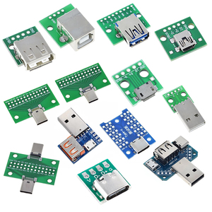 USB-Stecker/MINI MICRO USB-zu-DIP-Adapter Buchse 2,54-Anschluss B Typ C USB 2.0 3.0-Buchse - Product Image 1
