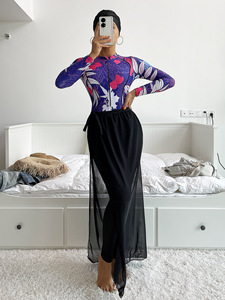 S-XL Wholesale Full Cover Hijab Modest Swimsuit Long Sleeve <strong>Burkini</strong> Plus Size Women Muslim Swimwear - Product Image 3