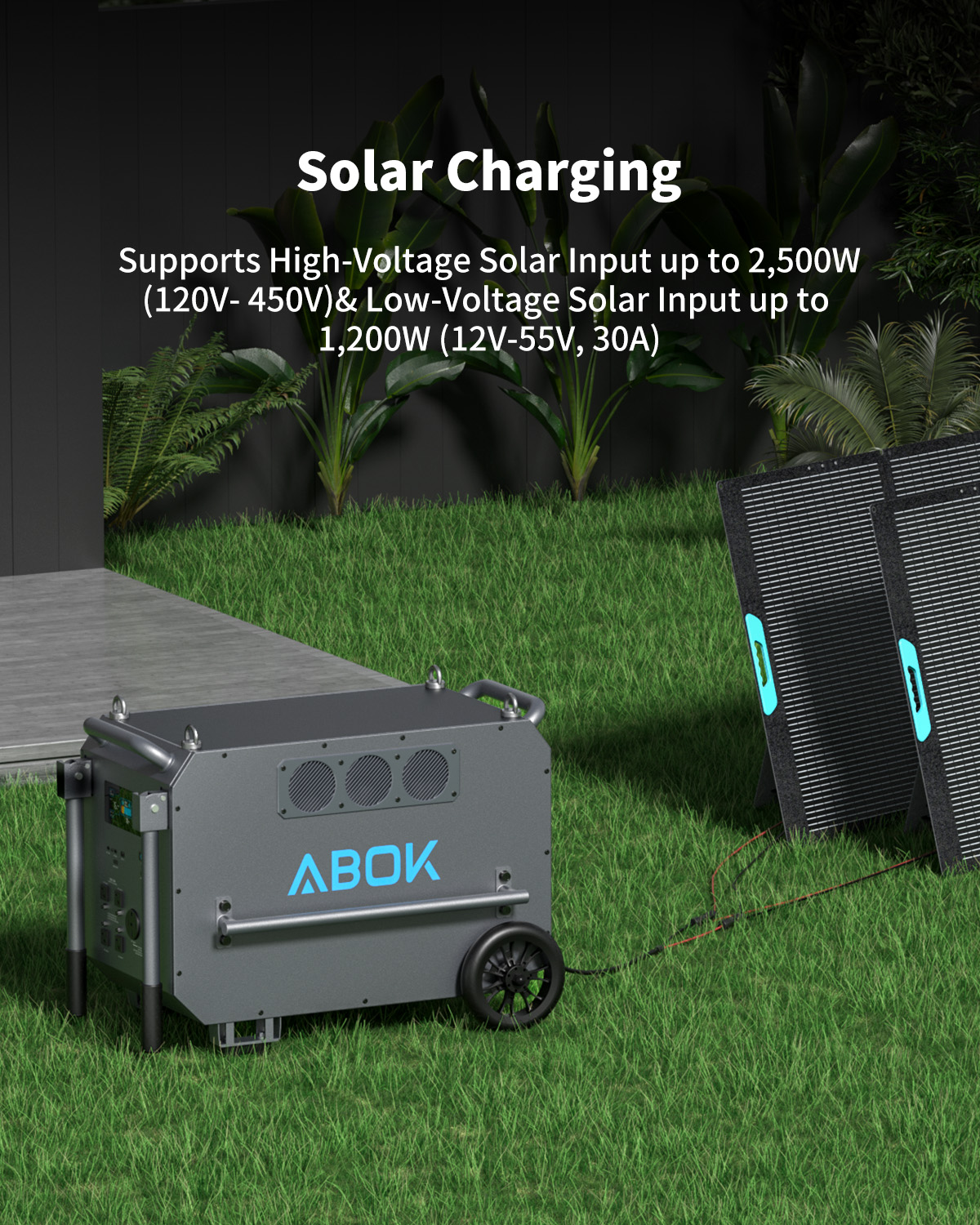 Ark7200 with 2 pcs 400W solar panels