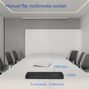 会议会议室旋转电源数据翻转桌面插座 - Product Image 4