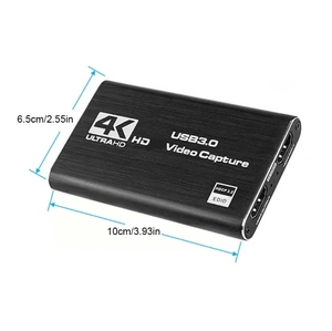 Tarjeta de captura de VIDEO 4K HD con interfaz USB 3,0 y entrada de micrófono para transmisión y grabación de alta calidad, divisor - Product Image 3