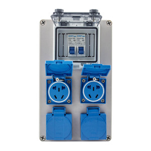 Disyuntor de distribución eléctrica de buen diseño, caja de enchufe combinado multifunción impermeable con interruptor de aire 1P