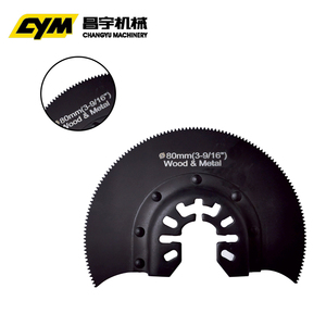 80mm <strong>Multi</strong> <strong>Function</strong> <strong>Oscillating</strong> <strong>Tool</strong> Half Round Semi Circle Segment Bi Metal Saw Blade for Wood and Metal - Product Image 1