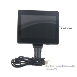 USB 8 "LCD Monitor de pantalla táctil pantalla de cliente con soporte Polo para POS - Product Image 1