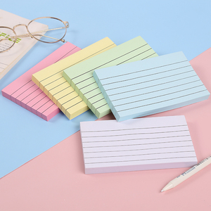 Bloc de notas de color pastel colorido escolar papelería personalizada al por mayor de 3*5 pulgadas Bloc de notas cuadrado de Color sólido Notas adhesivas de oficina - Product Image 5