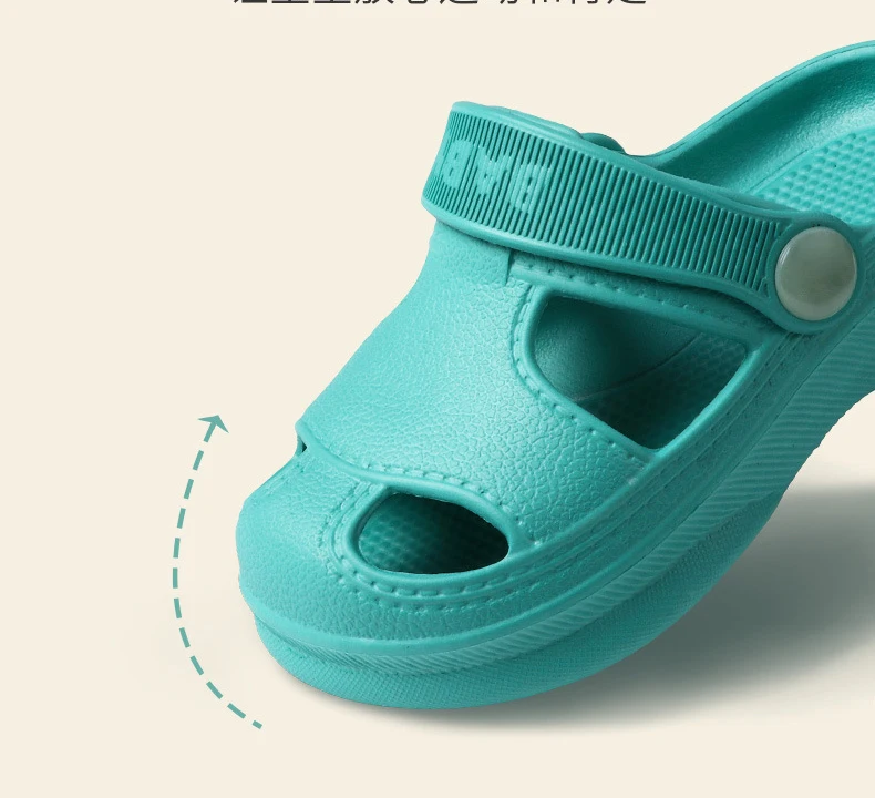 Summer Kids Sandals Boys Girls Clogs Slippers Beach Slides Custom Logo Garden Shoes