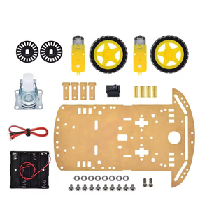 FYX Stock Motor Smart Robot Car Chassis Kit velocità Encoder batteria scatola 2WD 2 ruote per ARD - Product Image 6