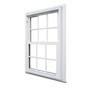 Doppelt hängende schwarze Vinyl-Fensters cheibe doppelt hängende Fenster Upvc-Rahmen und Glasscheibe Upvc hängendes Fenster - Product Image 1