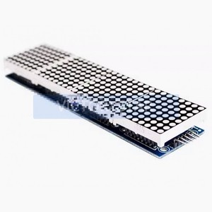 MAX7219 <strong>dot</strong> <strong>matrix</strong> module controls microcontroller 4in1 display with 5P line H6A4 blue ligMAX7219 is an integrated serial inputo - Product Image 1