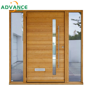 Yalıtımlı çekirdek ve özel renk kaplamalı klasik stil ahşap giriş kapısı - Product Image 3