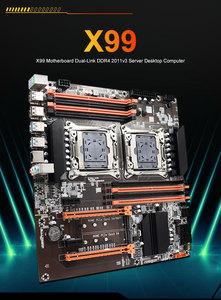 Placa BASE DE CPU dual X99 compatible con Dual Xeon V3/V4 DDR4 para PC de juegos con el nuevo tipo de memoria DDR3 de doble canal 2, 2, 1 unidad - Product Image 2