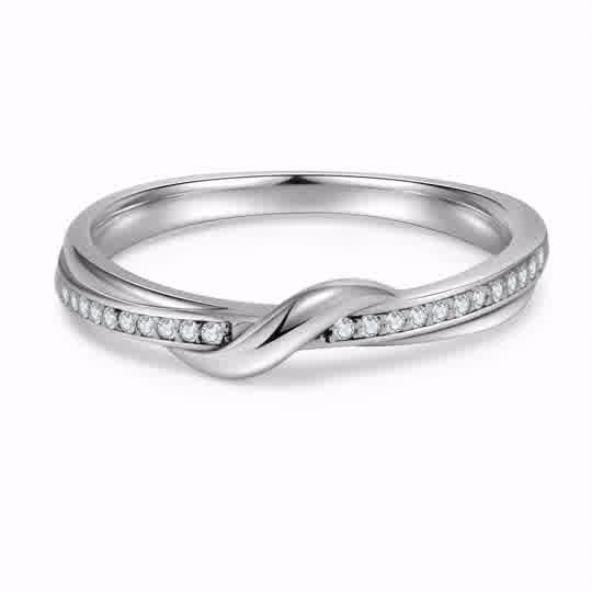 18K White Gold