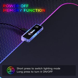 RGB Gaming Mouse Pad Pequeno Mousepad 340x245x3mm PC Gaming Acessórios LED Mouse Mat para Mesa Boy Presentes para Computador Gamer