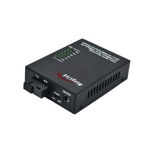 Hochwertiger 4-Port-10/100-Mbit/s-Ethernet-Glasfaser konverter mit SC Optical Port Plug & Play-Daten übertragungs verlängerung - Product Image 5