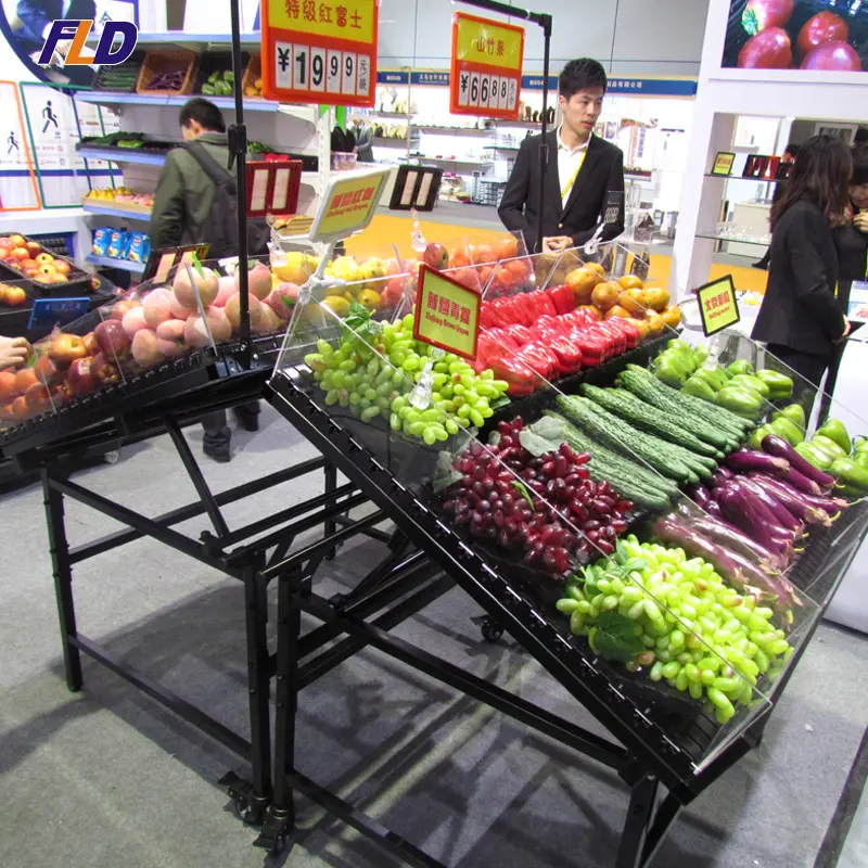 Supermarkt Obst Und Gemüse Anzeige Kunststoff Schwarz Frische Kreuz Bord