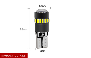 A80 t10 הוביל אורות המכונית הוביל נורות 18smd 3014 הוביל גיבוי הפוך אור אורות פנים אוטומטי