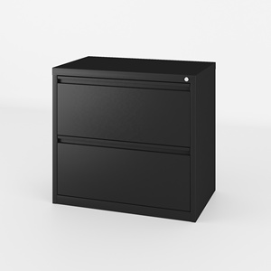 Steelrix Steel 2引き出しラテラルオフィスメタルファイルアーカイブファイリングキャビネットインターロックシステム付き - Product Image 1
