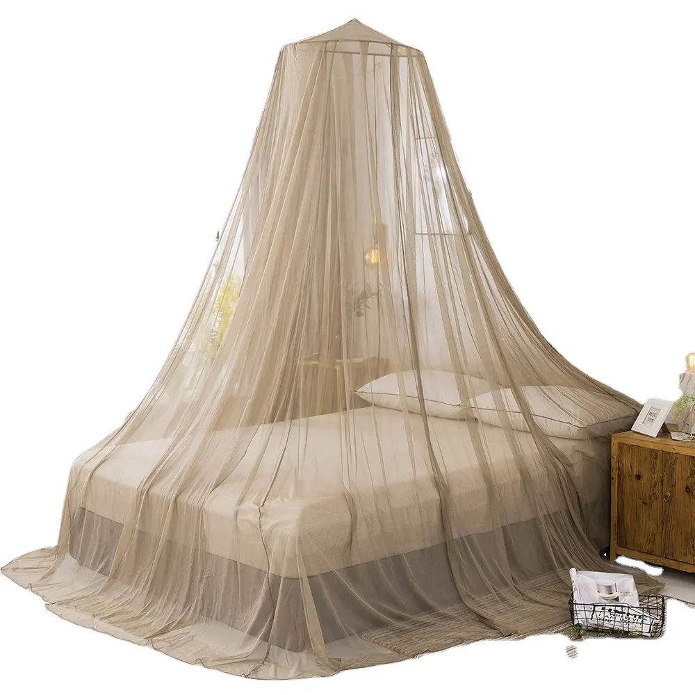 ベッドネット付きドーム放射線シールド機能emfシルバーファイバーキングサイズメッシュテント