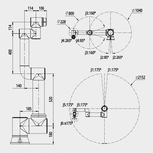 Brazo robótico industrial pesado de la carga útil 16kg para paletizar la carga de la dirección en sistema robótico automatizado del brazo - Product Image 3