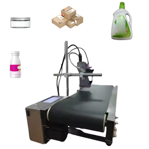 Mini máquina de impresión Impresión de fecha Codificación Máquina de etiquetado de tarros Impresora de inyección de tinta para máquinas de codificación de tapas de botellas Línea de producción