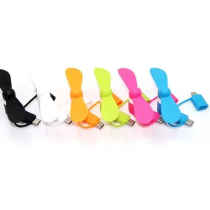 Пользовательский логотип 3 в 1 Type C Вентилятор портативный мобильный телефон USB мини-телефон вентилятор для Android мобильных телефонов для iPhone - Product Image 2