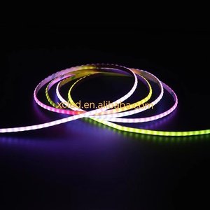 Тонкий 5 мм Радужный цвет мечты смарт-RGB гибкий COB светодиодные полосы DC 5 В 160 светодиод RGBIC адресуемые полосы WS2811 PCB контроллер