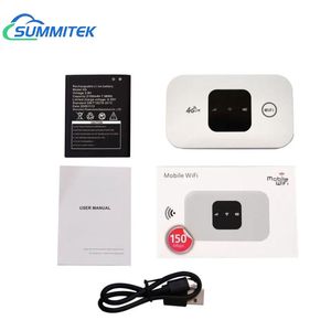 TIANJIE เราเตอร์4G 3G,ซิมการ์ด Mifi LTE 150Mbps โมเด็มไร้สาย Fdd/tdd ปลดล็อคการเข้าถึงเครือข่ายฮอตสปอตมือถือแบบพกพา