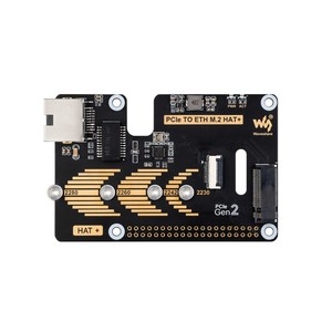Adattatore PCIe to ETH e M.2 per Raspberry Pi 5, compatibile con dimensioni NVMe M.2 SSD, velocità dati 5Gbps, lettura/scrittura ad alta velocità - Product Image 3