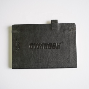 Stampa personalizzata moderno libro di diario da palestra con copertina morbida nero peso sciolto e esercizio pasto Fitness Journal Planner Notebook - Product Image 2