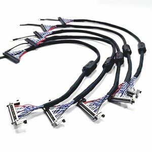 Özelleştirilmiş Normal LCD TV LCD LED LVDS kablosu 40 pinli konnektör LVDS korumalı tel LCD ekran kablo montajı - Product Image 2