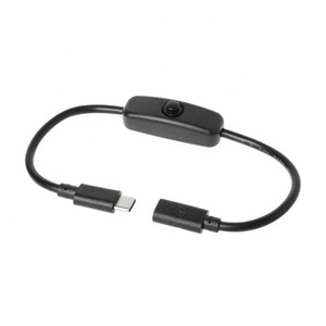 Тип C Male к женскому USB-C кабель-удлинитель для переключателем для Raspberry Pi 4 Android Линейный источник питания мощность источника электропитания - Product Image 1