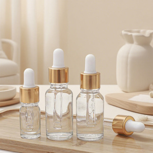<strong>Deluxe</strong> Empty Cuticle <strong>Oil</strong> Body Essential <strong>Oil</strong> Lotion Container 5ml 10ml 15ml 20ml Clear Glass Cylinder Foundation Dropper Bottle - Product Image 4