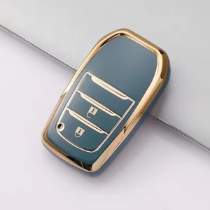 Toyota Prius Corolla Verso için lüks araba anahtarı durum 2-Button uzaktan kumandalı anahtar kapak uyumlu RAV4 Land Cruiser Avalon modelleri - Product Image 5